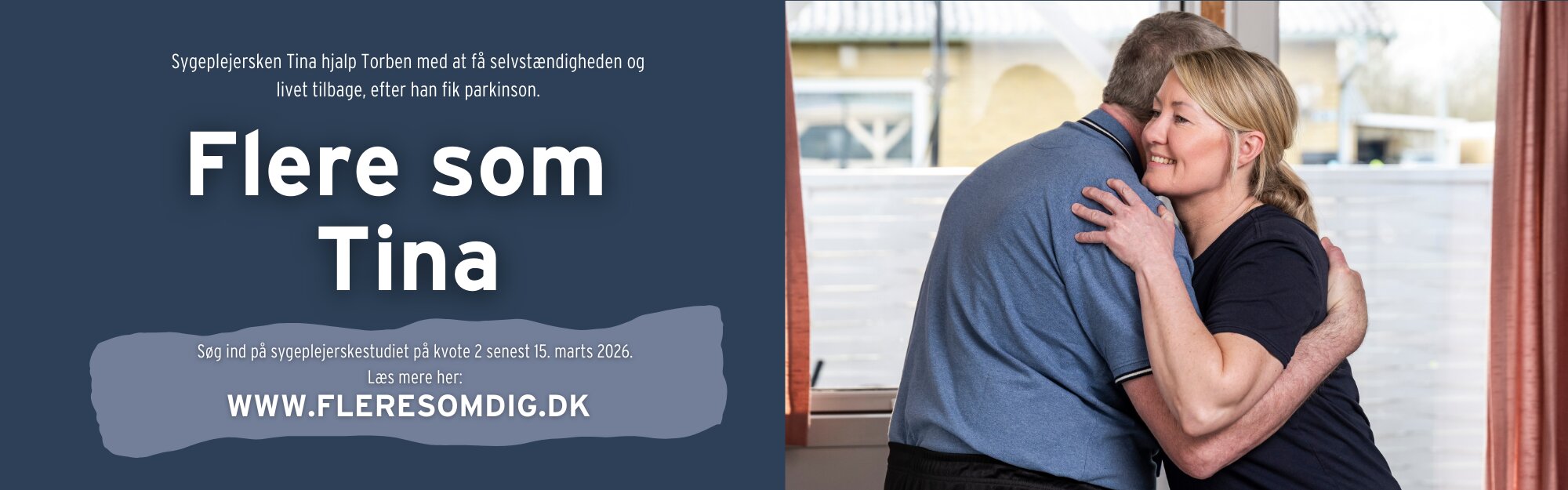 Flere som Tina - s&oslash;g ind p&aring; sygeplejerskestudiet!